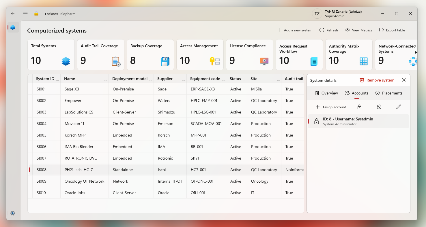 Screenshot of LockBox